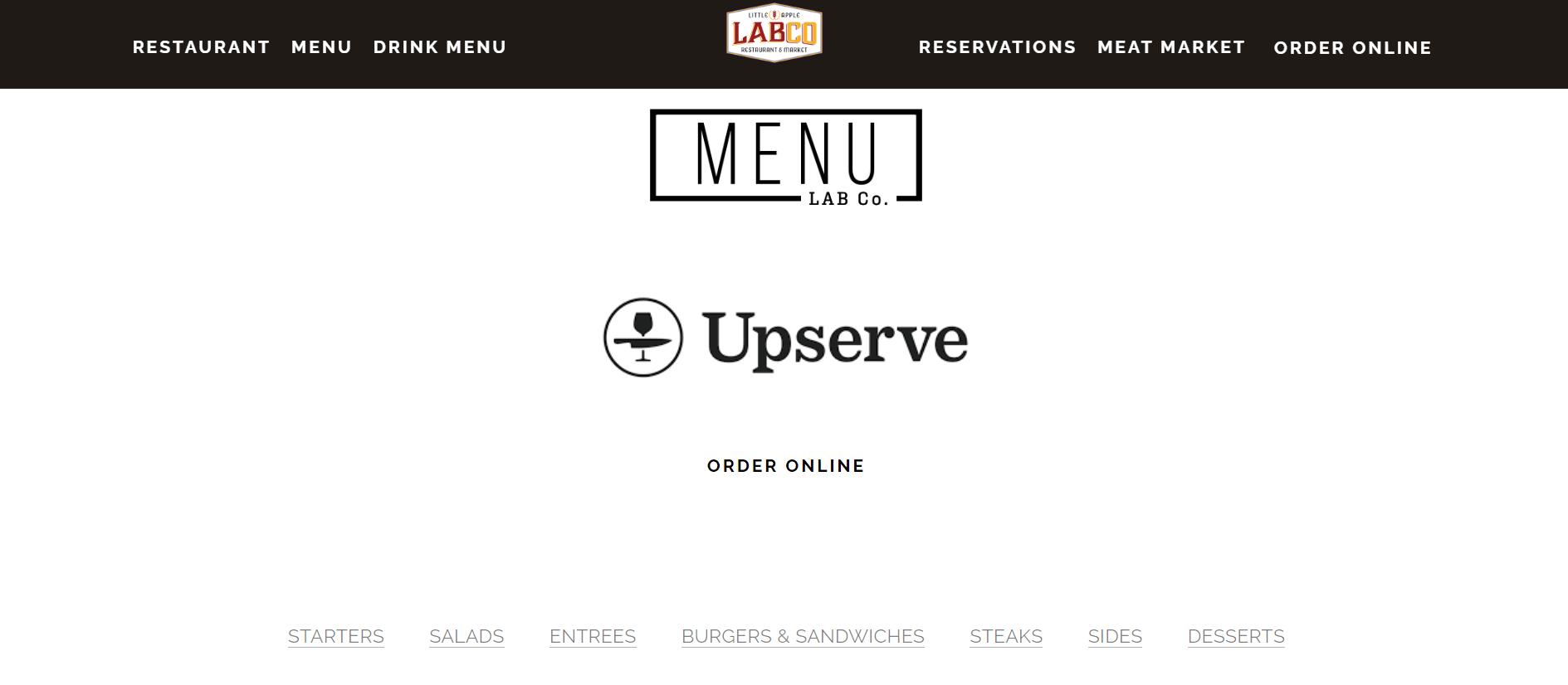 LABCo's Website Menu Module
